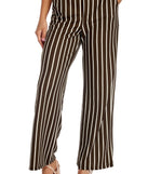 You’ll look stunning in the You See Stripe Through Me Pants when paired with its matching separate to create a glam clothing set perfect for parties, date nights, concert outfits, back-to-school attire, or for any summer event!