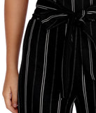 High Waist Striped Pants