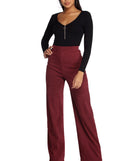 Corduroy High Waist Wide Leg Pants