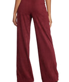 Corduroy High Waist Wide Leg Pants