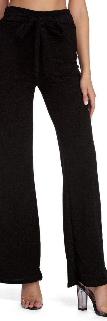 Shine So Fine Glitter Knit Pants