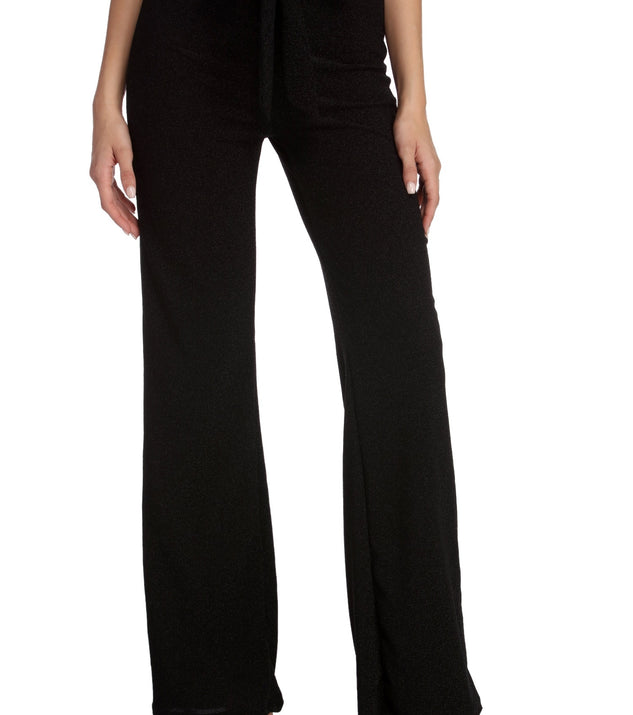 Shine So Fine Glitter Knit Pants