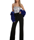 Shine So Fine Glitter Knit Pants