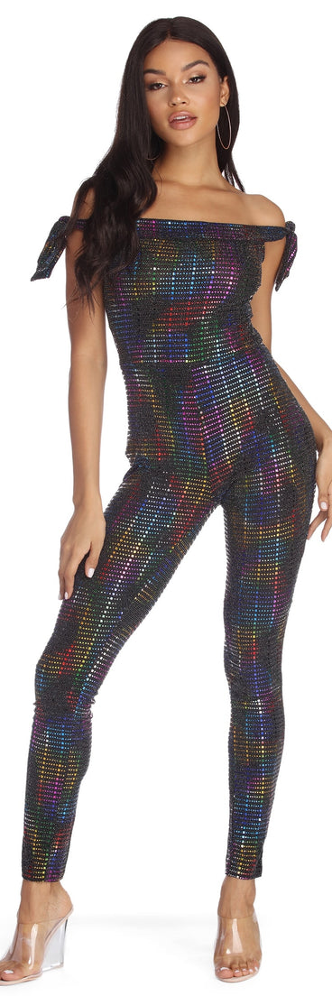 Like Magic Rainbow Jumpsuit will help you dress the part in stylish holiday party attire, an outfit for a New Year’s Eve party, & dressy or cocktail attire for any event.