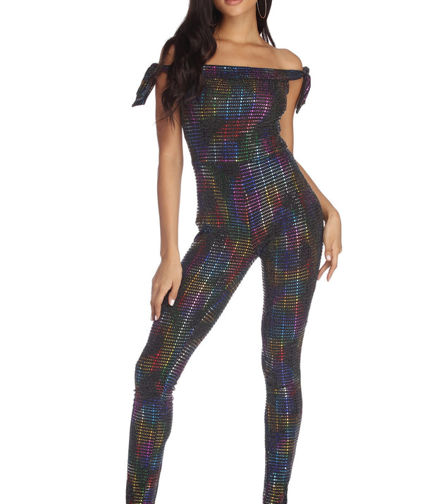 Like Magic Rainbow Jumpsuit will help you dress the part in stylish holiday party attire, an outfit for a New Year’s Eve party, & dressy or cocktail attire for any event.