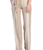 Just My Stripe Wide Leg Pants