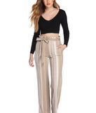 Just My Stripe Wide Leg Pants