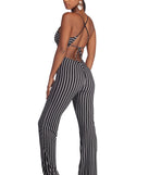 Sophisticated In Stripes Jumpsuit for 2023 festival outfits, festival dress, outfits for raves, concert outfits, and/or club outfits