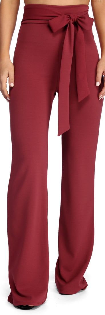 Sealed With Style Tie Waist Pants