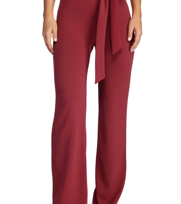 Sealed With Style Tie Waist Pants