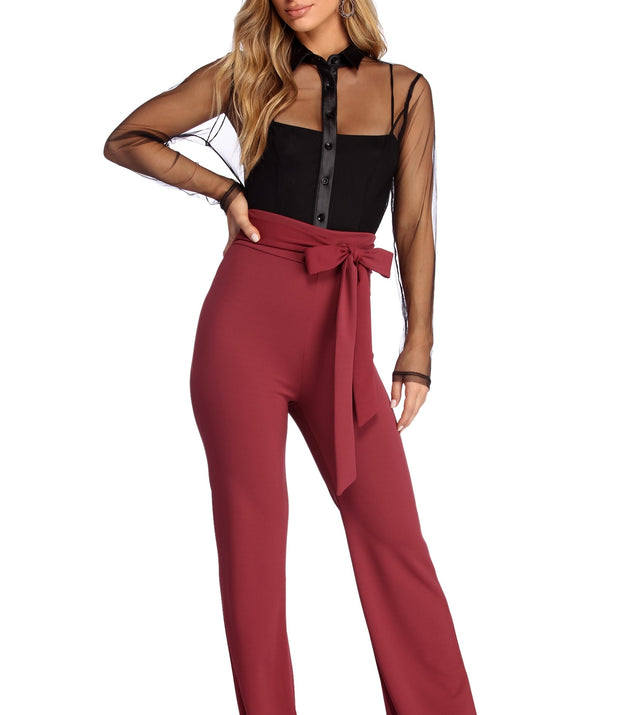 Sealed With Style Tie Waist Pants