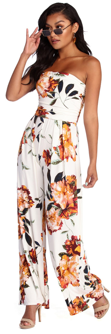 Sprung On Florals Jumpsuit for 2022 festival outfits, festival dress, outfits for raves, concert outfits, and/or club outfits
