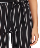 With fun and flirty details, Tied In Pinstripes Pants shows off your unique style for a trendy outfit for the summer season!
