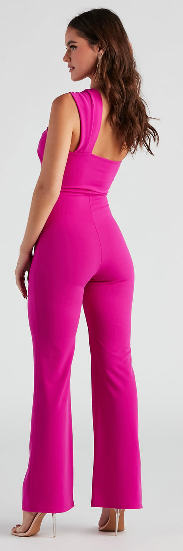 Enticing Beauty Cutout Jumpsuit provides a stylish start to creating your best summer outfits of the season with on-trend details for 2023!