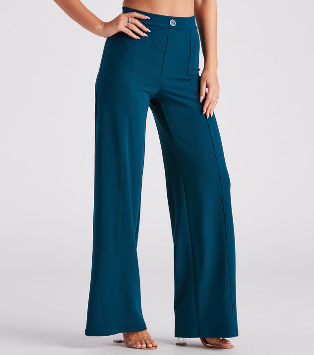 Wrap Around You Crepe Wide-Leg Pants provides a stylish start to creating your best summer outfits of the season with on-trend details for 2023!