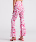 Dreamy Daze Swirl Print Flare Pants is a fire pick to create 2023 festival outfits, concert dresses, outfits for raves, or to complete your best party outfits or clubwear!