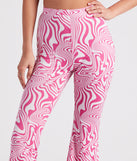 Dreamy Daze Swirl Print Flare Pants is a fire pick to create 2023 festival outfits, concert dresses, outfits for raves, or to complete your best party outfits or clubwear!