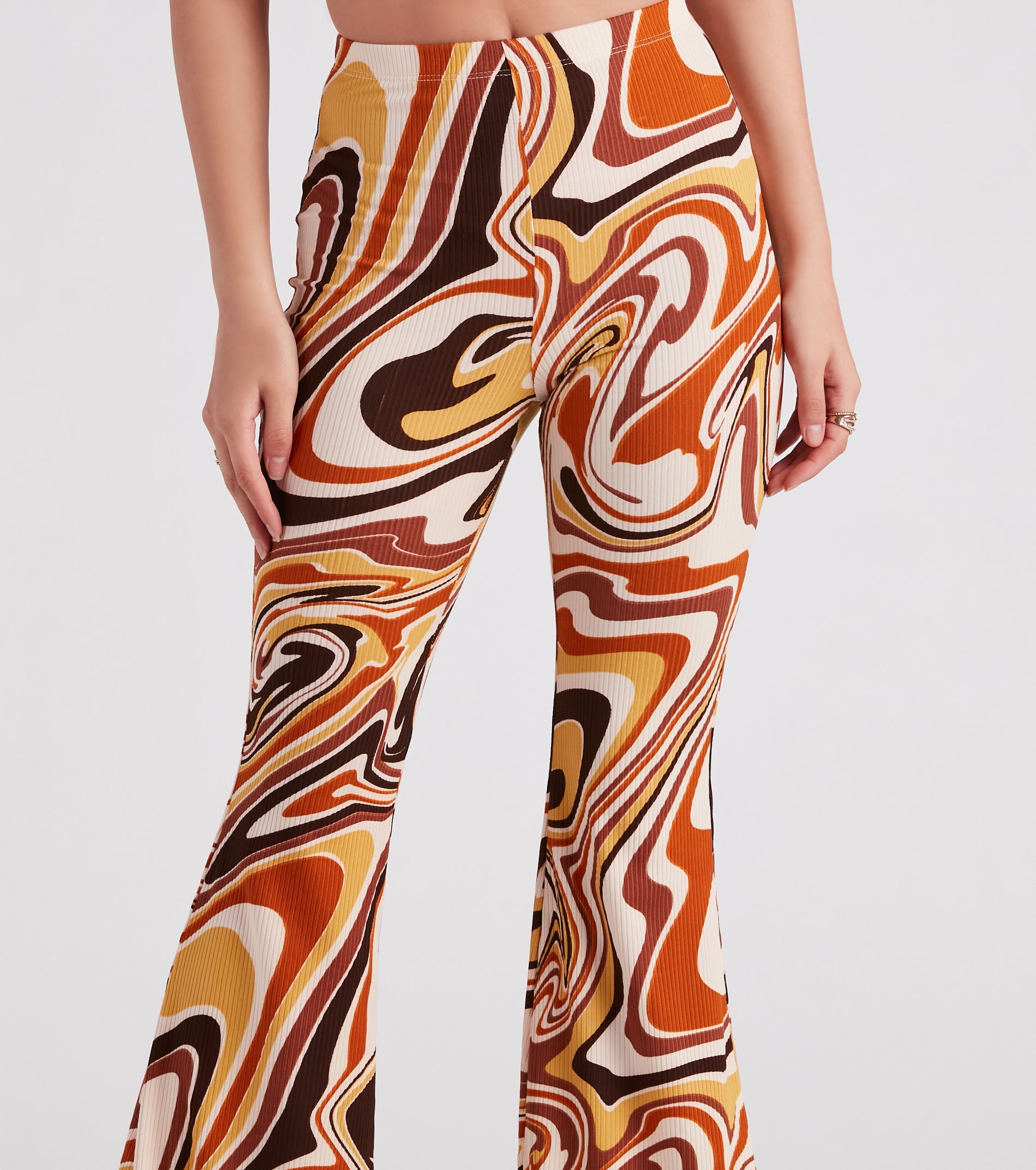 ★2025SS新作★glowny★TWIRL FLARE PANTS TWIRL FLARE PANTS (BLACK) - GLOWNY