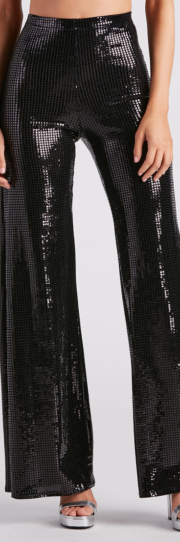 At Midnight Sequin Wide Leg Pants provides a stylish start to creating your best summer outfits of the season with on-trend details for 2023!