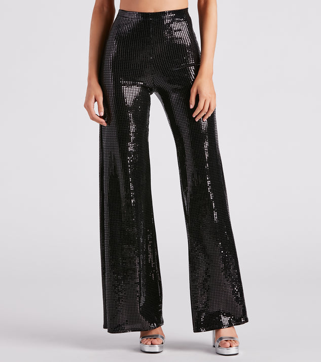 At Midnight Sequin Wide Leg Pants provides a stylish start to creating your best summer outfits of the season with on-trend details for 2023!