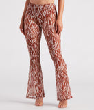 Quick Instinct Zebra Print Mesh Flare Pants is a fire pick to create 2023 festival outfits, concert dresses, outfits for raves, or to complete your best party outfits or clubwear!