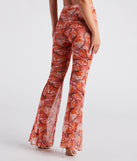 Dreamy Muse Butterfly Print Flare Pants is a fire pick to create 2023 festival outfits, concert dresses, outfits for raves, or to complete your best party outfits or clubwear!