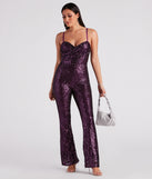 Bedazzle Me Sequin Flare Jumpsuit provides a stylish start to creating your best summer outfits of the season with on-trend details for 2023!