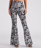 Boho Gal Paisley Cross Waist Flare Pants is a fire pick to create 2023 festival outfits, concert dresses, outfits for raves, or to complete your best party outfits or clubwear!