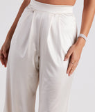 Trending In Satin High Rise Pants provides a stylish start to creating your best summer outfits of the season with on-trend details for 2023!