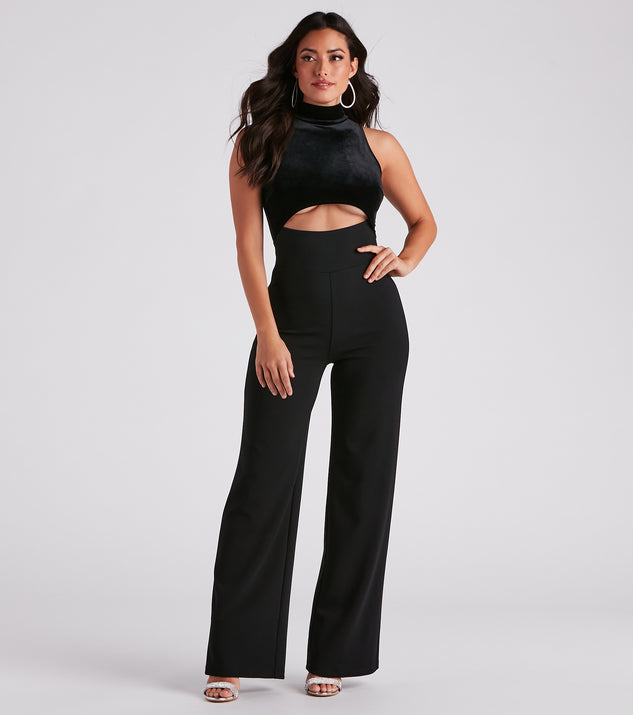Chic Diva Velvet Cutout Jumpsuit provides a stylish start to creating your best summer outfits of the season with on-trend details for 2023!