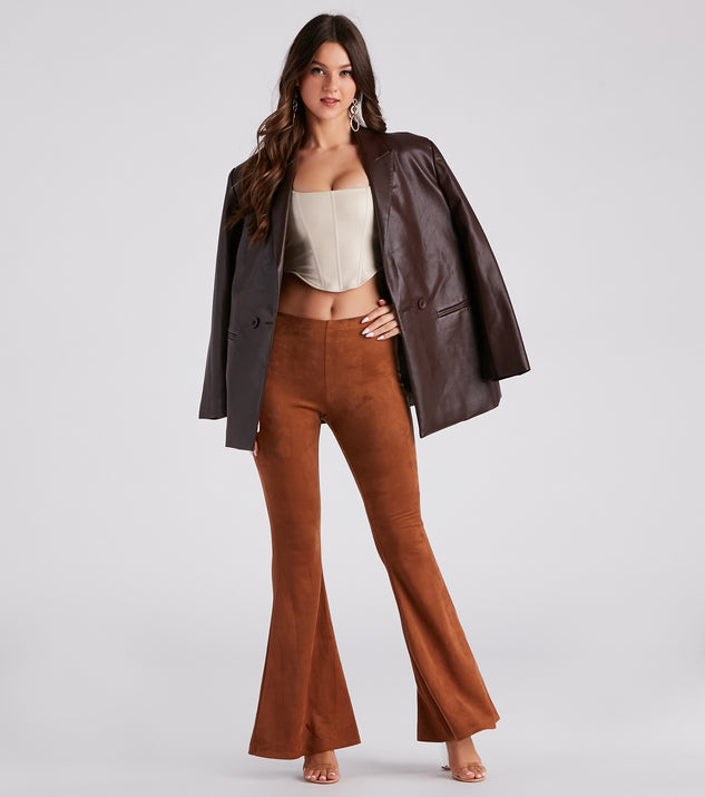 Stylish Pick Faux Suede Flare Pants provides a stylish start to creating your best summer outfits of the season with on-trend details for 2023!