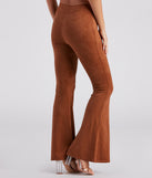 Stylish Pick Faux Suede Flare Pants is a trendy pick to create 2023 festival outfits, festival dresses, outfits for concerts or raves, and complete your best party outfits!