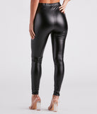 Stun The Streets Faux Leather Low-Rise Leggings is a fire pick to create 2023 festival outfits, concert dresses, outfits for raves, or to complete your best party outfits or clubwear!