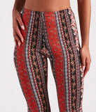 Fun And Free Boho High-Rise Flare Pants is a fire pick to create 2023 festival outfits, concert dresses, outfits for raves, or to complete your best party outfits or clubwear!