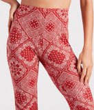 Bandana Bandit Paisley Boho Flare Pants is a fire pick to create 2023 festival outfits, concert dresses, outfits for raves, or to complete your best party outfits or clubwear!