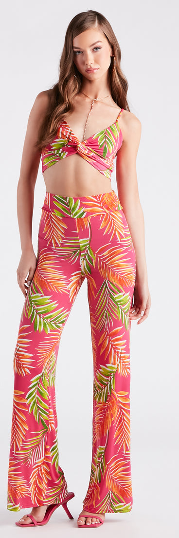 Tropical Destination High Waist Palazzo Pants provides a stylish start to creating your best summer outfits of the season with on-trend details for 2023!