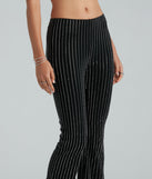 Flare For Glam Mid Rise Rhinestone Pants