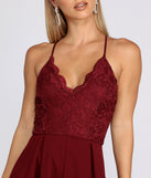 Gleaming Beauty Lace Romper is the perfect Homecoming look pick with on-trend details to make the 2023 HOCO dance your most memorable event yet!