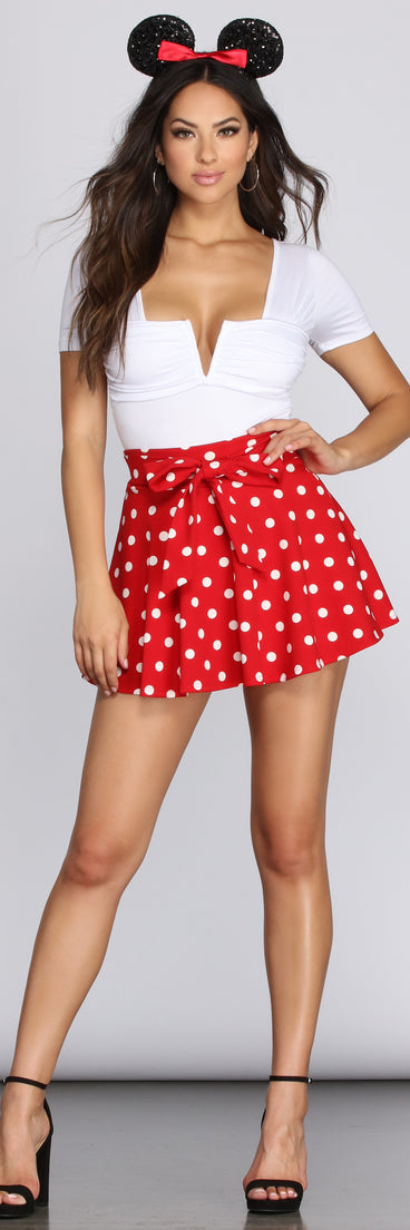 Miss Mouse Polka Dot Skort