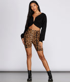 Leopard Print Biker Shorts for 2022 festival outfits, festival dress, outfits for raves, concert outfits, and/or club outfits