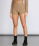 Cutie In Cable Knit Shorts for 2022 festival outfits, festival dress, outfits for raves, concert outfits, and/or club outfits