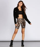 Velvet Leopard Biker Shorts for 2022 festival outfits, festival dress, outfits for raves, concert outfits, and/or club outfits