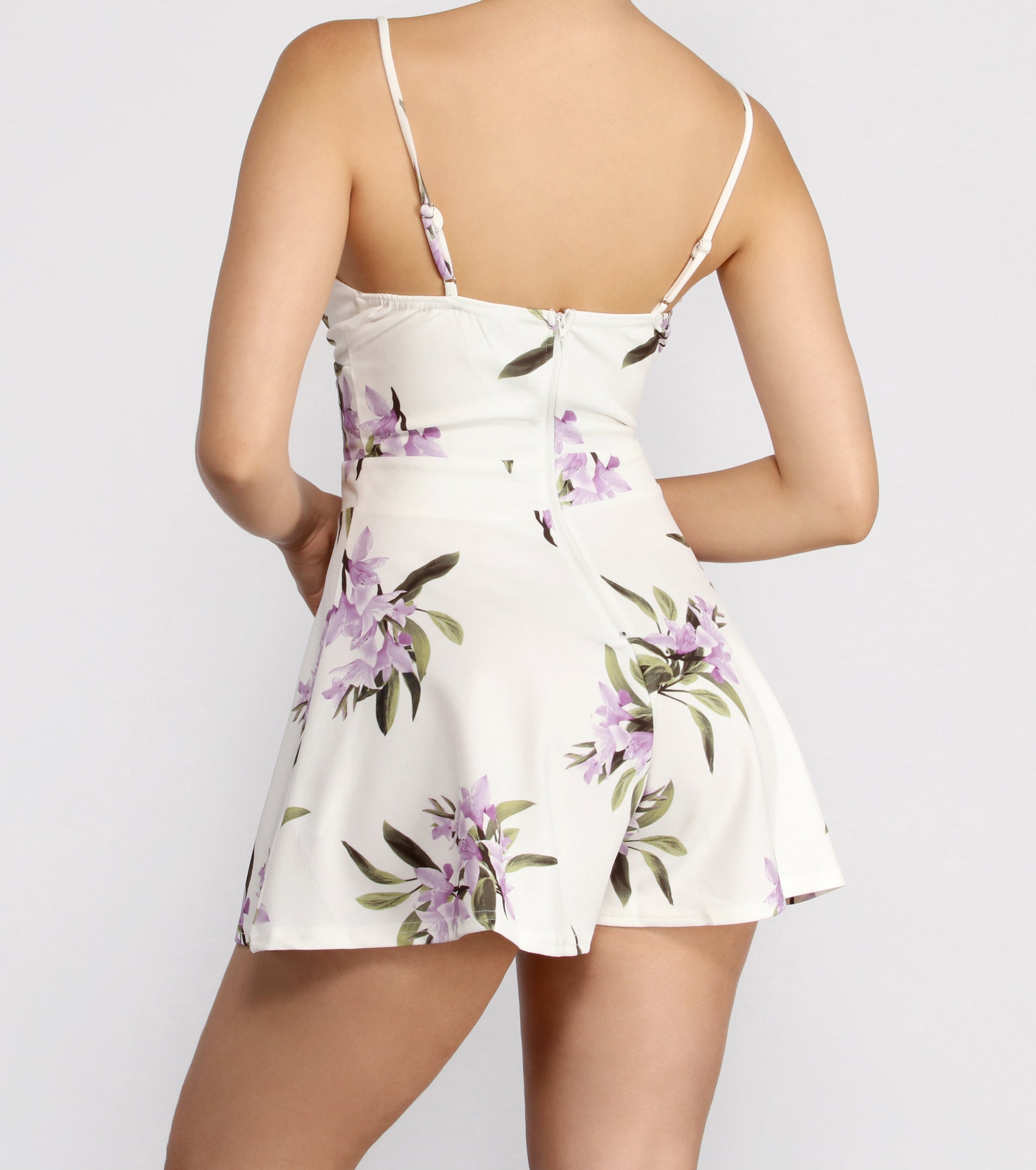 Spring Fling Striped Romper main image 1