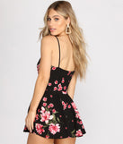 Once & Floral Skater Romper provides a stylish start to creating your best summer outfits of the season with on-trend details for 2023!