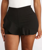 Flirty Flair Ruffle Detail Skort provides a stylish start to creating your best summer outfits of the season with on-trend details for 2023!