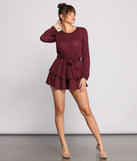 Brushed Knit Double Layered Romper provides a stylish start to creating your best summer outfits of the season with on-trend details for 2023!