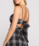 Poised in Plaid Tie Back Romper for 2023 festival outfits, festival dress, outfits for raves, concert outfits, and/or club outfits