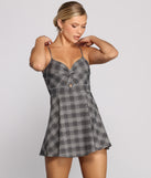 Trendy Twist of Plaid Romper provides a stylish start to creating your best summer outfits of the season with on-trend details for 2023!