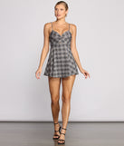 Trendy Twist of Plaid Romper provides a stylish start to creating your best summer outfits of the season with on-trend details for 2023!