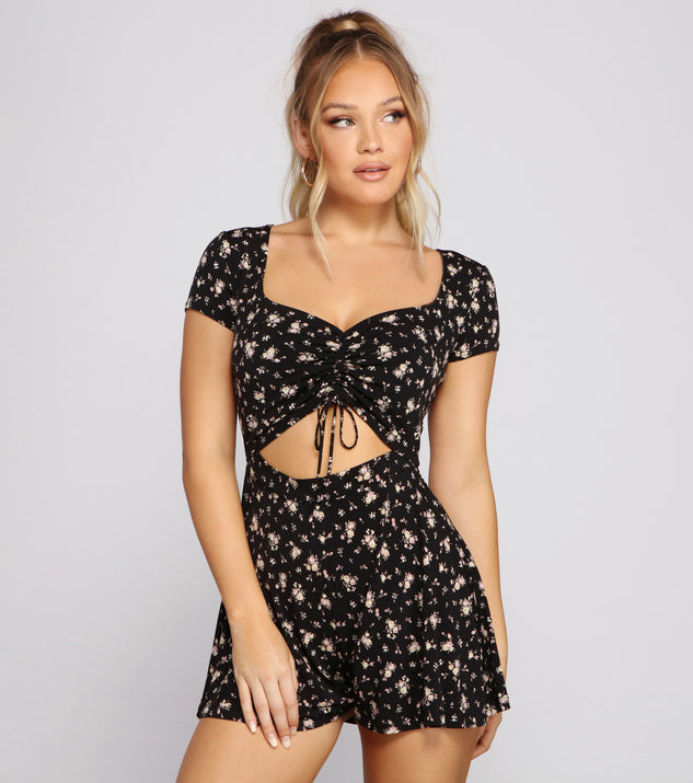 Bloom With Style Ditsy Floral Romper is a trendy pick to create 2023 festival outfits, festival dresses, outfits for concerts or raves, and complete your best party outfits!